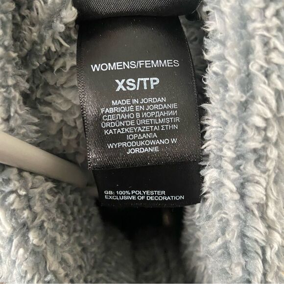 The North Face Grey Deep Pile Fleece Full Zip Jacket - Picture 4 of 4